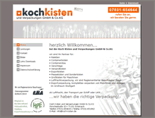 Tablet Screenshot of koch-kisten-verpackungen.de